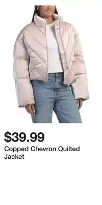 TJ Maxx Copped Chevron Quilted Jacket offer