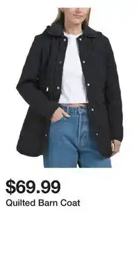 TJ Maxx Quilted Barn Coat offer