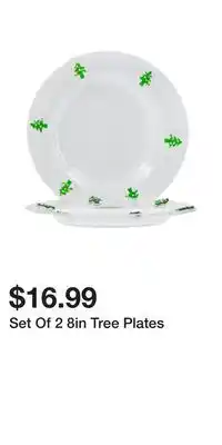 TJ Maxx Set Of 2 8in Tree Plates offer