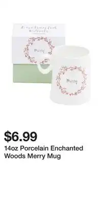 TJ Maxx 14oz Porcelain Enchanted Woods Merry Mug offer