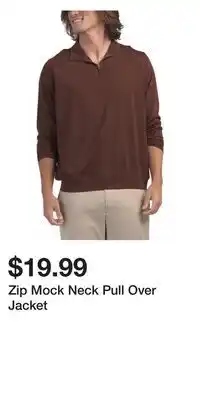 TJ Maxx Zip Mock Neck Pull Over Jacket offer