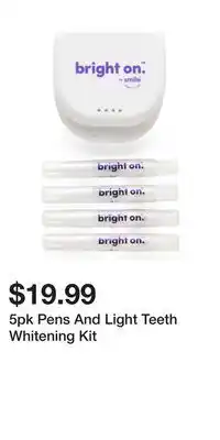 TJ Maxx 5pk Pens And Light Teeth Whitening Kit offer