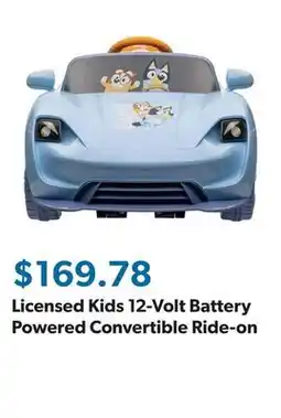 Sam's Club Licensed Kids 12-Volt Battery Powered Convertible Ride-on offer