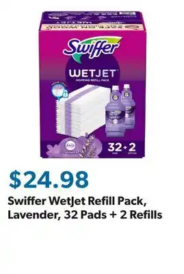 Sam's Club Swiffer WetJet Refill Pack, Lavender, 32 Pads + 2 Refills offer