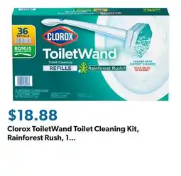 Sam's Club Clorox ToiletWand Toilet Cleaning Kit, Rainforest Rush, 1 ToiletWand Handle + 36 Refills offer