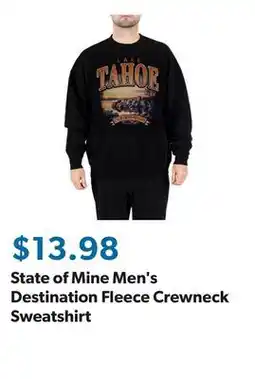 Sam's Club State of Mine Men's Destination Fleece Crewneck Sweatshirt offer