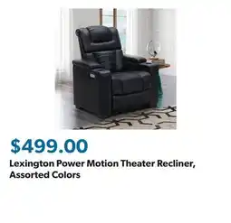 Sam's Club Lexington Power Motion Theater Recliner, Assorted Colors offer
