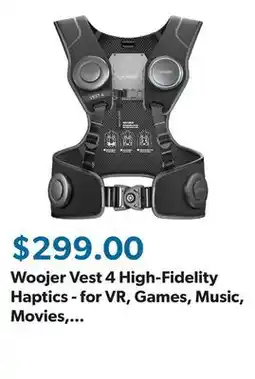 Sam's Club Woojer Vest 4 High-Fidelity Haptics - for VR, Games, Music, Movies, and Wellness offer