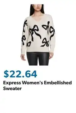 Sam's Club Express Women's Embellished Sweater offer