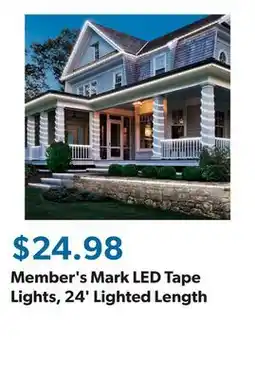 Sam's Club Member's Mark LED Tape Lights, 24' Lighted Length offer