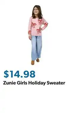 Sam's Club Zunie Girls Holiday Sweater offer