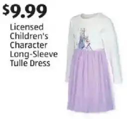 Aldi Licensed Children's Character Long-Sleeve Tulle Dress offer