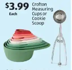 Aldi Crofton Measuring Cups or Cookie Scoop offer