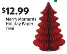 Aldi Merry Moments Holiday Paper Tree offer