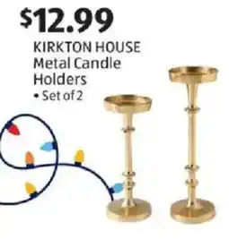 Aldi Kirkton house metal candle holders offer