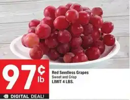 Albertsons Red Seedless Grapes offer