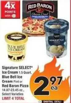 Albertsons Signature select ice cream offer