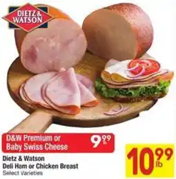 Albertsons Dietz & Watson Deli Ham or Chicken Breast offer
