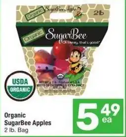 Albertsons Organic SugarBee Apples offer