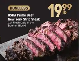 Albertsons USDA Prime Beef New York Strip Steak offer