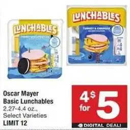 Albertsons Oscar Mayer Basic Lunchables offer