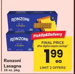 ACME Ronzoni Lasagna offer