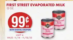 Smart & Final FIRST STREET EVAPORATED MILK offer