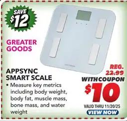 Big 5 Greater Goods Appsync Smart Scale offer