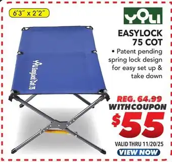 Big 5 Yoli EasyLock 75 Cot offer
