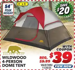Big 5 Golden Bear Wildwood 4-Person Dome Tent offer