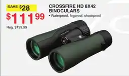 Dunham's Sports VORTEX CROSSFIRE HD 8X42 BINOCULARS offer