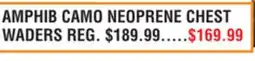 Dunham's Sports FROGG TOGGS AMPHIB CAMO NEOPRENE CHEST WADERS offer