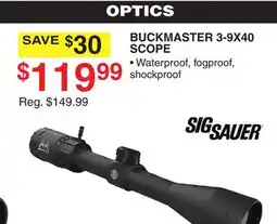 Dunham's Sports BUCKMASTER 3-9X40 SCOPE offer