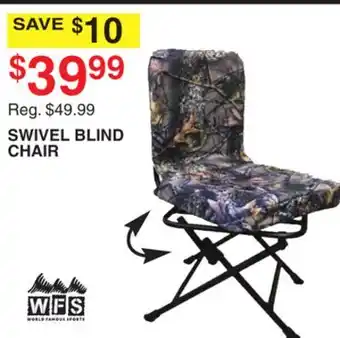 Dunham's Sports SWIVEL BLIND CHAIR offer