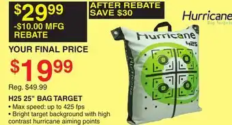 Dunham's Sports HURRICANE H25 25 BAG TARGET offer