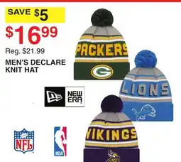 Dunham's Sports NFL, MBA, NEW ERA MEN'S DECLARE KNIT HAT offer