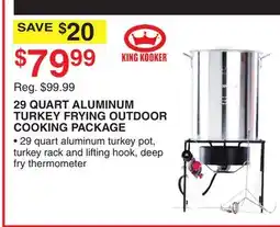 Dunham's Sports 29 QUART ALUMINUM TURKEY FRYING OUTDOOR COOKING PACKAGE offer
