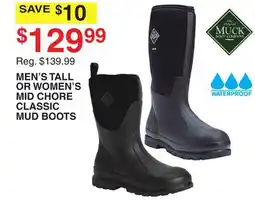 Dunham's Sports MUCK MEN'S TALL OR WOMEN'S MID CHORE CLASSIC MUD BOOTS offer