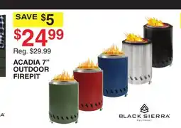 Dunham's Sports BLACK SIERRA ACADIA 7 OUTDOOR FIREPIT offer