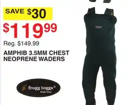Dunham's Sports AMPHIB 3.5MM CHEST NEOPRENE WADERS offer