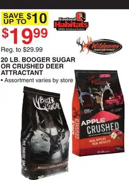 Dunham's Sports 20 LB. BOOGER SUGAR OR CRUSHED DEER ATTRACTANT offer
