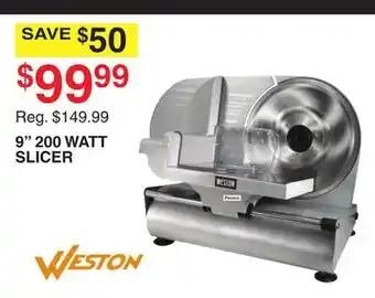 Dunham's Sports WESTON 9 200 WATT SLICER offer