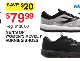 Dunham's Sports BROOKS MEN'S OR WOMEN'S REVEL 7 RUNNING SHOES offer