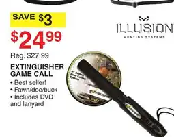Dunham's Sports ILLUSION EXTINGUISHER GAME CALL offer