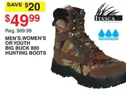 Dunham's Sports MEN'S, WOMEN'S OR YOUTH BIG BUCK 800 HUNTING BOOTS offer
