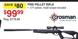 Dunham's Sports CROSMAN FIRE PELLET RIFLE offer