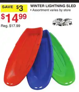 Dunham's Sports WINTER LIGHTNING SLED offer