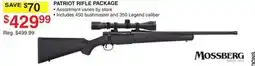 Dunham's Sports MOSSBERG PATRIOT RIFLE PACKAGE offer