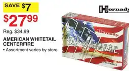 Dunham's Sports HORNADY AMERICAN WHITETAIL CENTERFIRE offer
