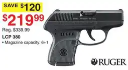 Dunham's Sports RUGER LCP 380 HANDGUNS offer